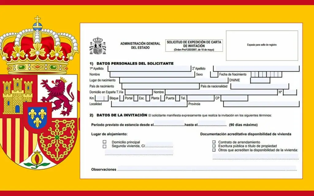 Carta de invitación para que los cubanos viajen a España Carta de invitación para que los cubanos viajen a España