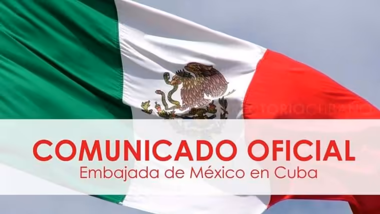 Comunicado de la embajada de México en Cuba sobre citas de visado y otros servicios