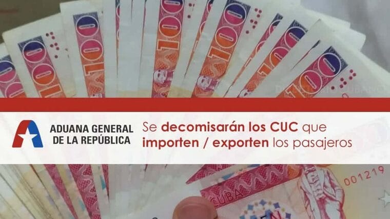 Aduana de Cuba decomisará los CUC que intenten importar los pasajeros