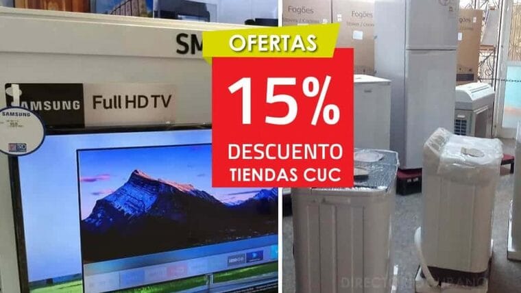 Este lunes rebajarán hasta un 15% los televisores, lavadoras y refrigeradores vendidos en CUC en Cuba