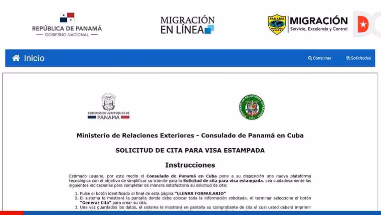 Reabre web de la Embajada de Panamá en Cuba
