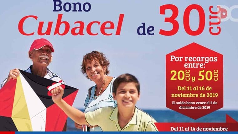 Promoción Cubacel del 11 al 16 de noviembre de 2019