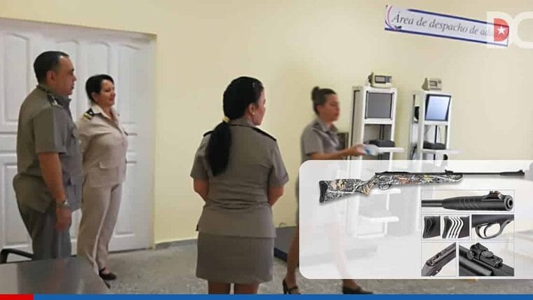 Aduana de Cuba permitirá solo la importación de un arma neumática por pasajero