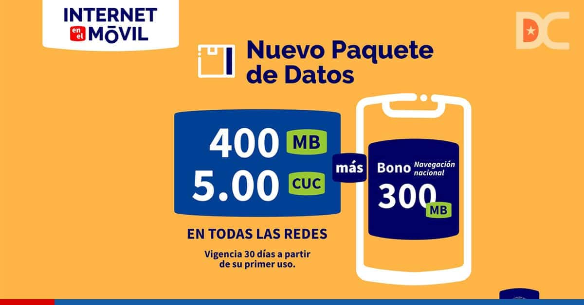 Nuevos paquetes de datos de Etecsa a partir del 4 de diciembre