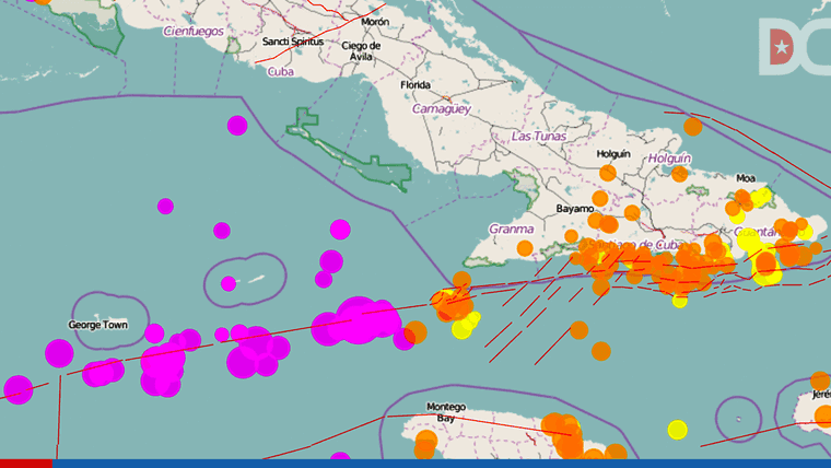 Casi 300 réplicas del sismo perceptible en Cuba