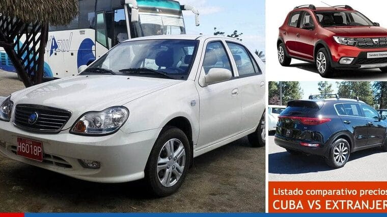 Lista comparativa de los precios de los autos en Cuba con sus costos en otros países