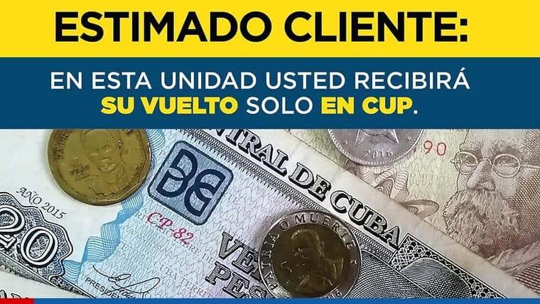 En marzo ya todas las provincias cubanas darán vueltos en Pesos Cubanos (CUP)