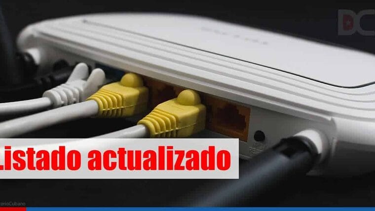 Listado actualizado de dispositivos para redes inalámbricas que se pueden importar a Cuba