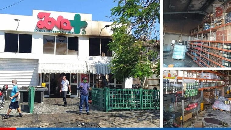 Nota Informativa de CIMEX sobre incendio en la unidad comercial Zona Más de Playa