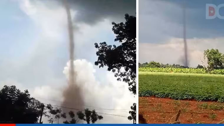 Tornados, caída de granizo, altas temperaturas y polvo de Sahara en Cuba