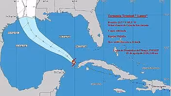 Tormenta tropical Laura se aleja de Cuba