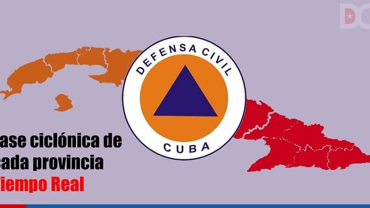 Vea en tiempo real en qué fase ciclónica se encuentran cada provincia cubana
