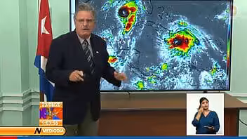 Actualización: Parte meteorológico del Dr. José Rubiera sobre la tormenta tropical Laura