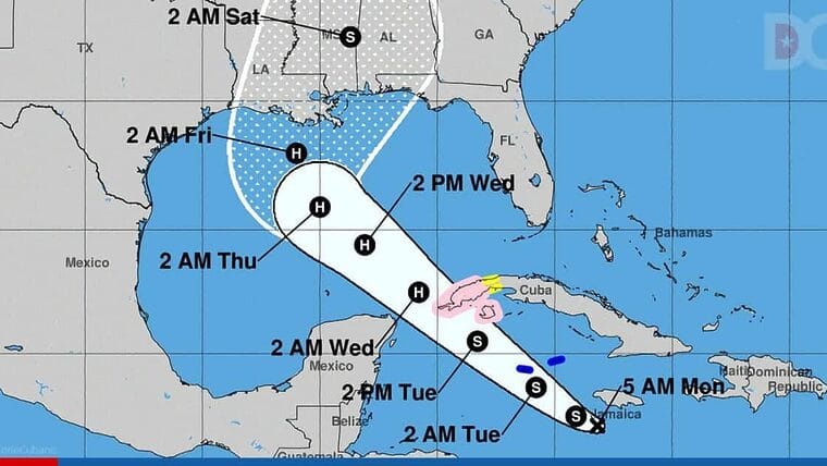 Depresión tropical veintiséis con poco cambio en el Caribe central