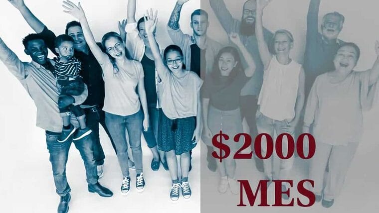 Estados Unidos podría entregar ayudas mensuales de 2000 dólares en lugar de un solo cheque de 1400