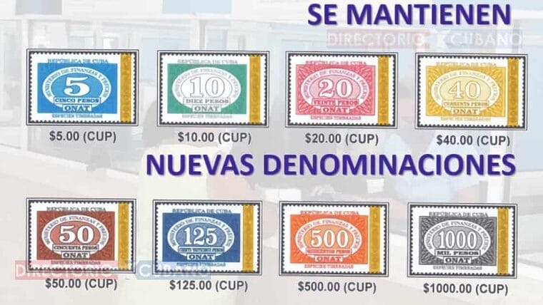 Ya se comercializan sellos en Correos de Cuba de 50, 125, 500 y 1000 pesos