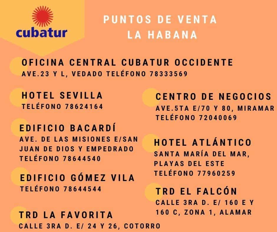 Ofertas de Cubatur más de 11 mil pesos cubanos para una familia por un