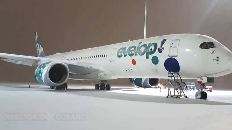 Evelop cancela vuelo Madrid-Habana por nevadas en España