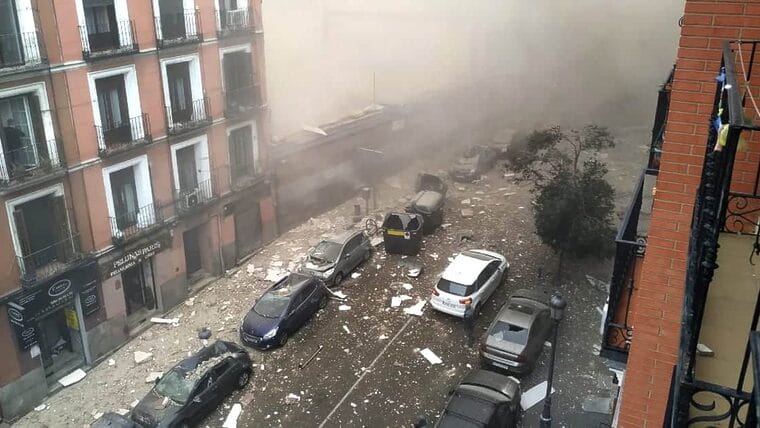 Terrible explosión en el centro de Madrid deja al menos tres muertos y varios heridos (+Videos)