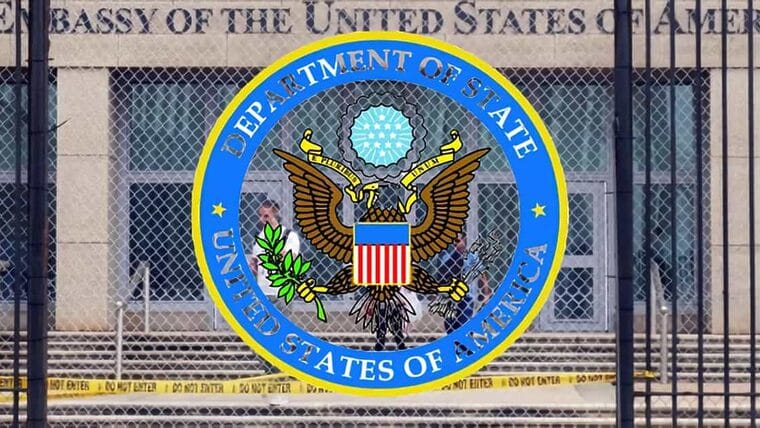 Recordatorio de la Embajada de Estados Unidos en Cuba