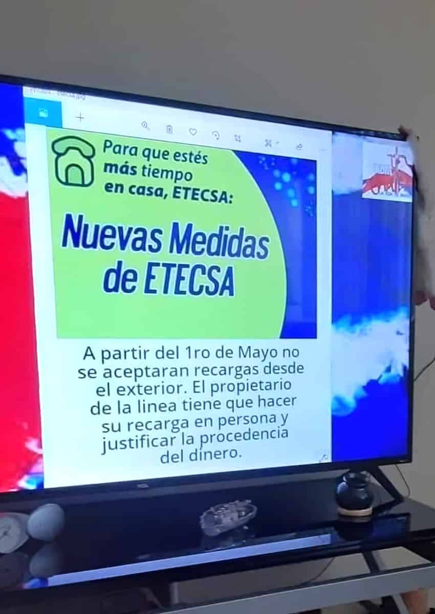 Es falso que no se aceptarán recargas desde el exterior de