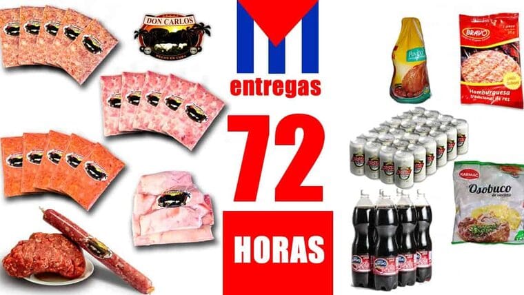 Aquí puedes comprar online comida para enviar a Cuba en 72 horas