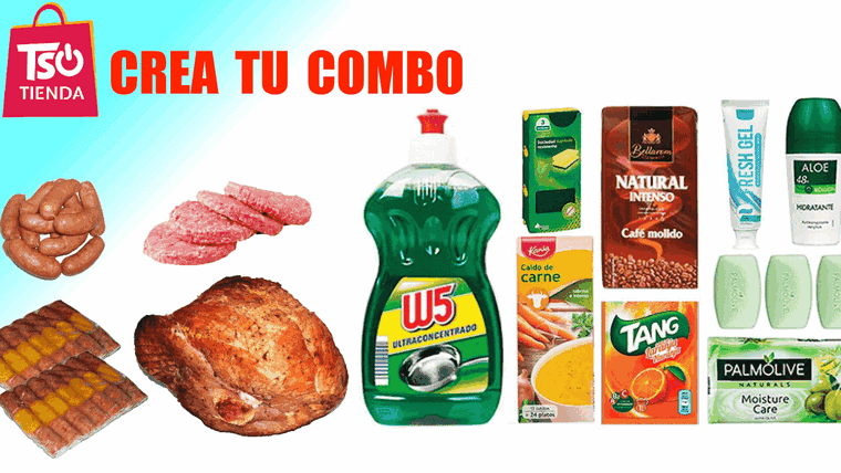 Crea tu propio combo y envíalo a tu familia en Cuba con El Mercadito