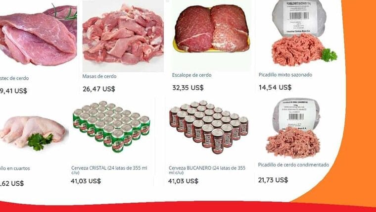 ¿Qué puedes comprar online ahora mismo en Supermarket para enviar a Cuba?