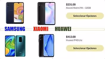 Una tienda donde comprar celulares para mandar a Cuba