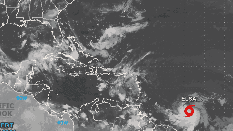 Defensa Civil emite alerta sobre la tormenta tropical Elsa