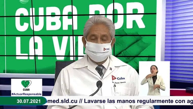 Cuba informa 8 mil 736 nuevos casos de covid-19 y 65 fallecidos