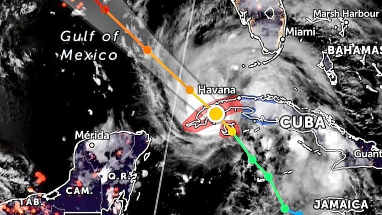 Huracán Ida entró por el sur de la provincia de Pinar del Río