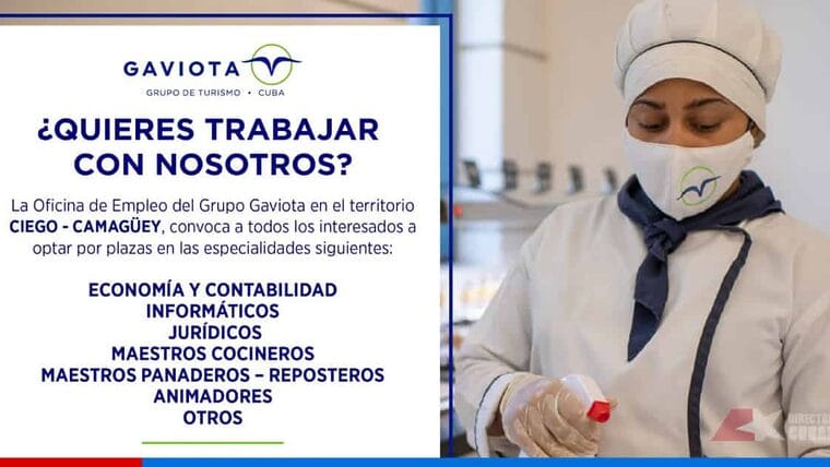 Grupo de Turismo Gaviota publica ofertas de empleo en Jardines del Rey