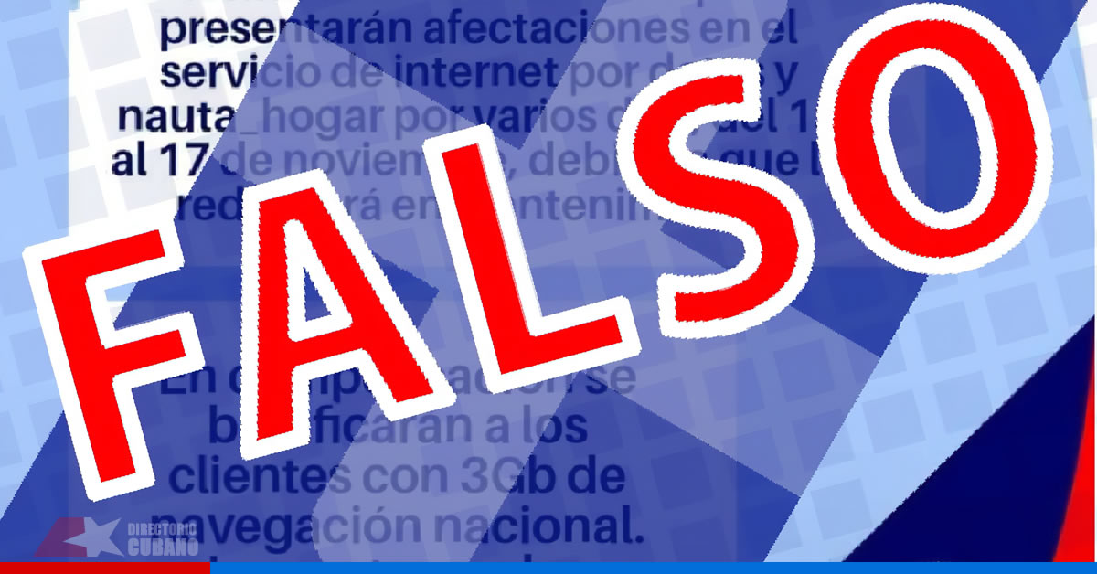ETECSA niega que habrá afectaciones con la Internet en Cuba entre el 13 y el 17 de noviembre