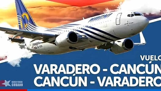 Boleto a Cancún desde Cuba por un precio de 874 MLC