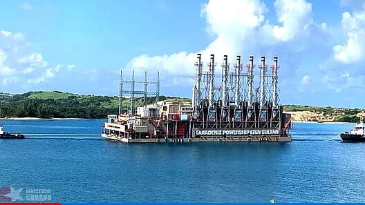 Central Eléctrica Flotante en Cuba: avanzan trabajos para conectarla al Sistema Nacional