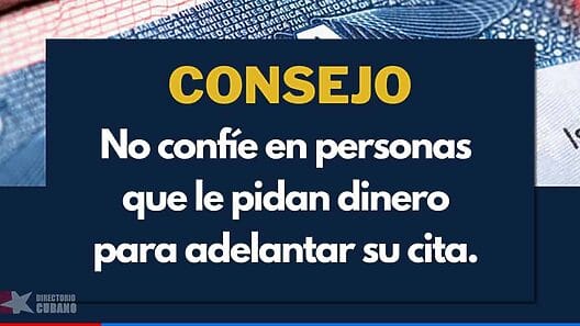 Mensaje de la Embajada de Estados Unidos en Cuba a los solicitantes de visa