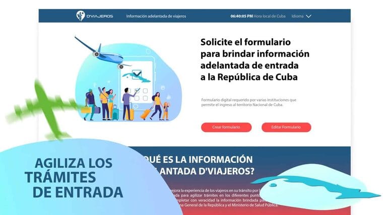Pasos para llenar el formulario de entrada a Cuba