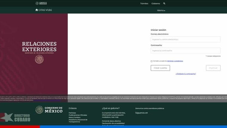 Reactivación del sistema de citas para viajar a México (Mexitel) desde Cuba hoy 6 de diciembre