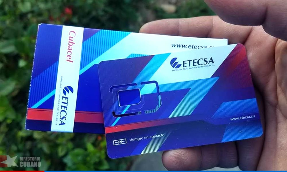 ETECSA report on the use of SIM/uSIM cards in Cuba