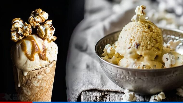 Helado de rositas de maíz