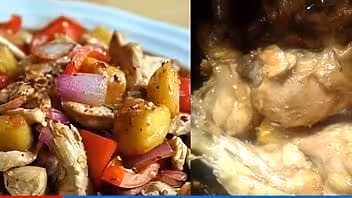 Pollo con frutas: piña y tamarindo