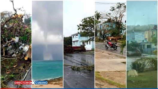 Tromba marina toca tierra en el litoral norte habanero (+ fotos y videos)