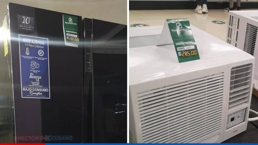Sucursal Plaza Carlos III promociona refrigeradores, aires acondicionados y TV en dólares (+precios USD)