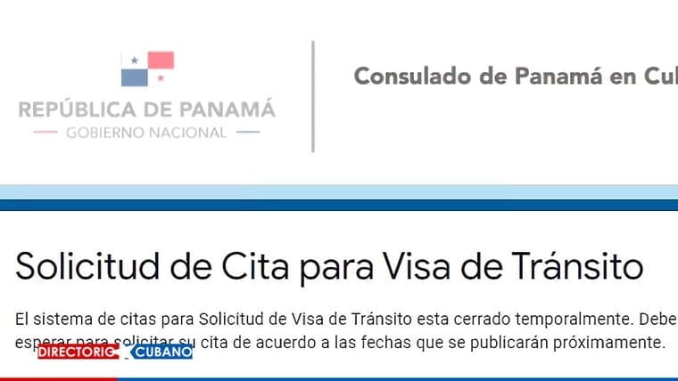 “Cerrado temporalmente”: el mensaje que indigna a cubanos que necesitan visas de tránsito para Panamá