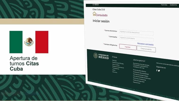 Abren 1217 citas para visas en Embajada de México en Cuba este lunes