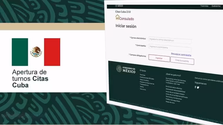 Abren 1217 citas para visas en Embajada de México en Cuba este lunes