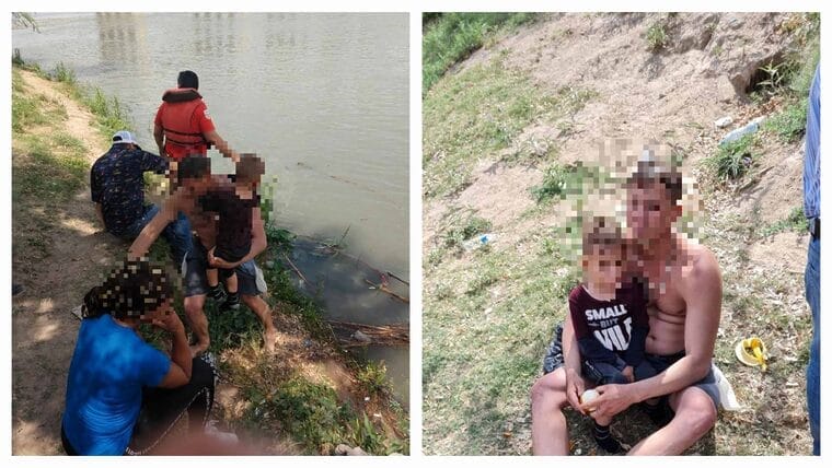 Rescatan a un niño y tres adultos cubanos que intentaban cruzar el Río Bravo (+video)