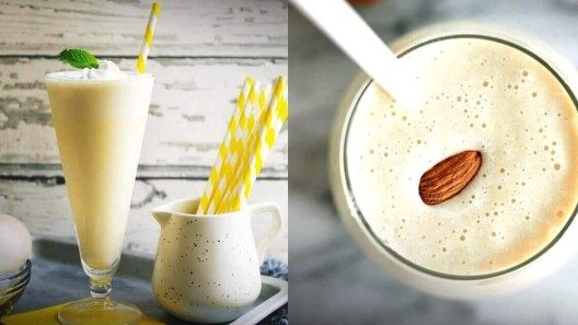 Batidos: huevo, plátano, almendras