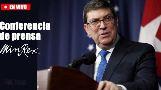 Conferencia de prensa en vivo de Bruno Rodríguez Parrilla